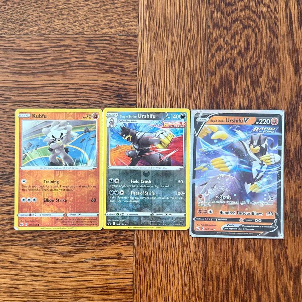 Pokémon TCG Single Cards - Kubfu & Urshifu V Cards